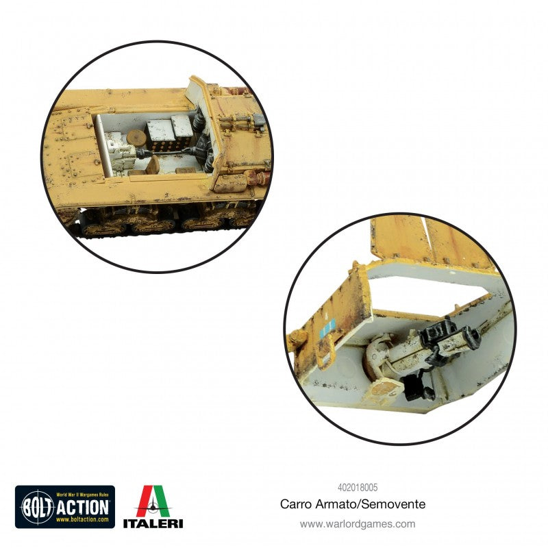 Bolt Action : Carro Armato M13/40 & Semovente 75/18 – Char Italien