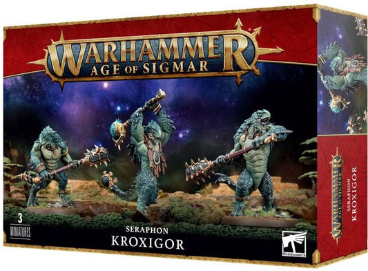 Age of Sigmar : Séraphons – Kroxigors / Guerriers-nés Kroxigors 88-23