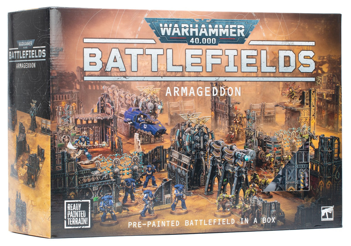 Warhammer 40,000 – Champ de Bataille Armageddon – Terrain Prépeint – 40-70