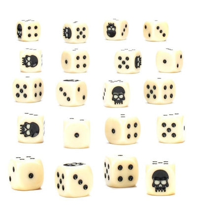 Warhammer Colour Set de Dés 12mm x20 Ivoire 65-36