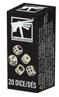 Warhammer Colour Set de Dés 12mm x20 Ivoire 65-36