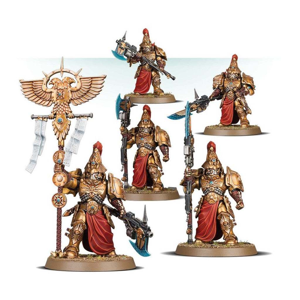 Warhammer 40K Custodian Wardens – Kit Plastique Adeptus Custodes (5 figurines) 01-11