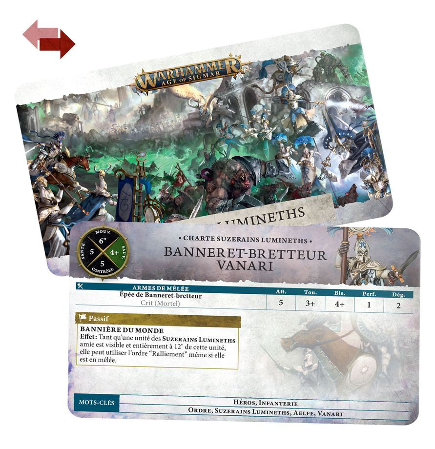 Age of Sigmar Cartes de Chartes d'Unité: Lumineth Realm-lords 87-03