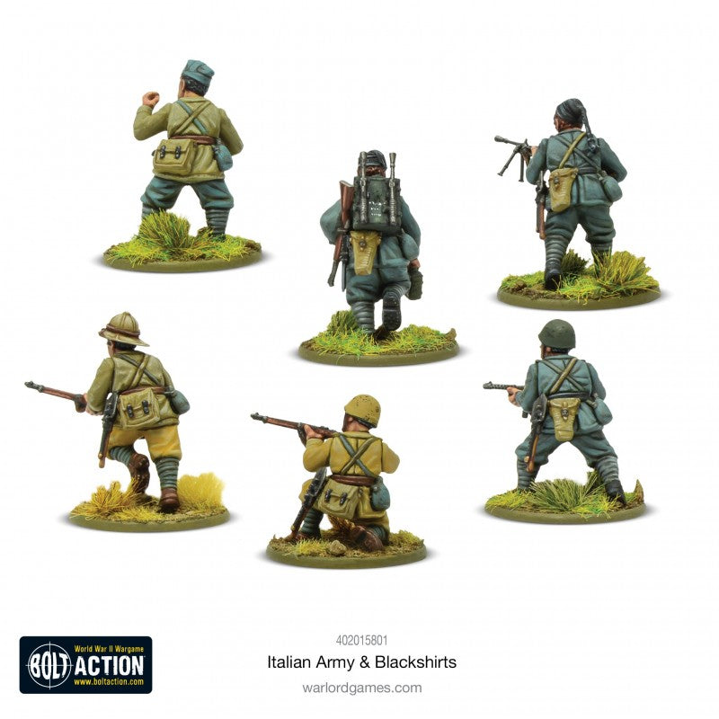 Bolt Action : Armée Italienne et Chemises Noires – 30 Fantassins