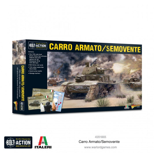 Bolt Action : Carro Armato M13/40 & Semovente 75/18 – Char Italien