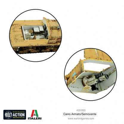 Bolt Action : Carro Armato M13/40 & Semovente 75/18 – Char Italien